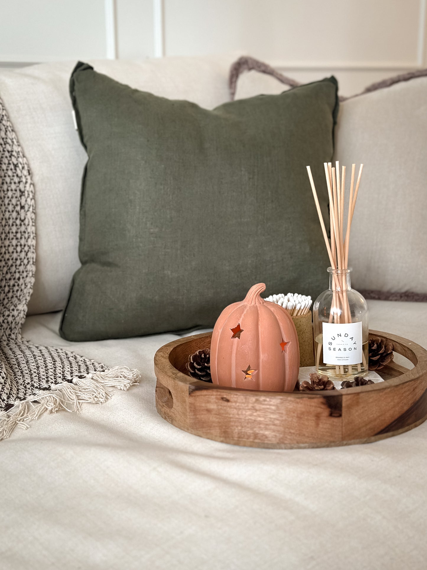 Terracotta Pumpkin Tealight Holder