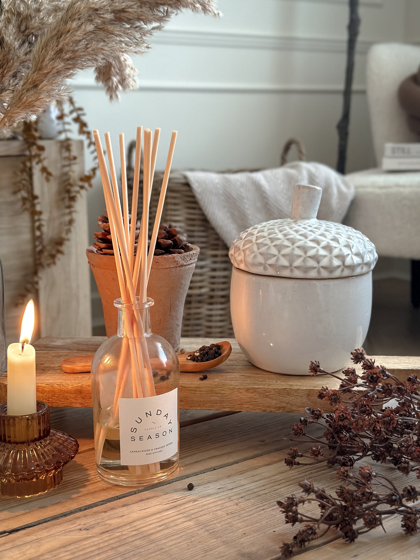 Sandalwood & Cracked Pepper Reed Diffuser