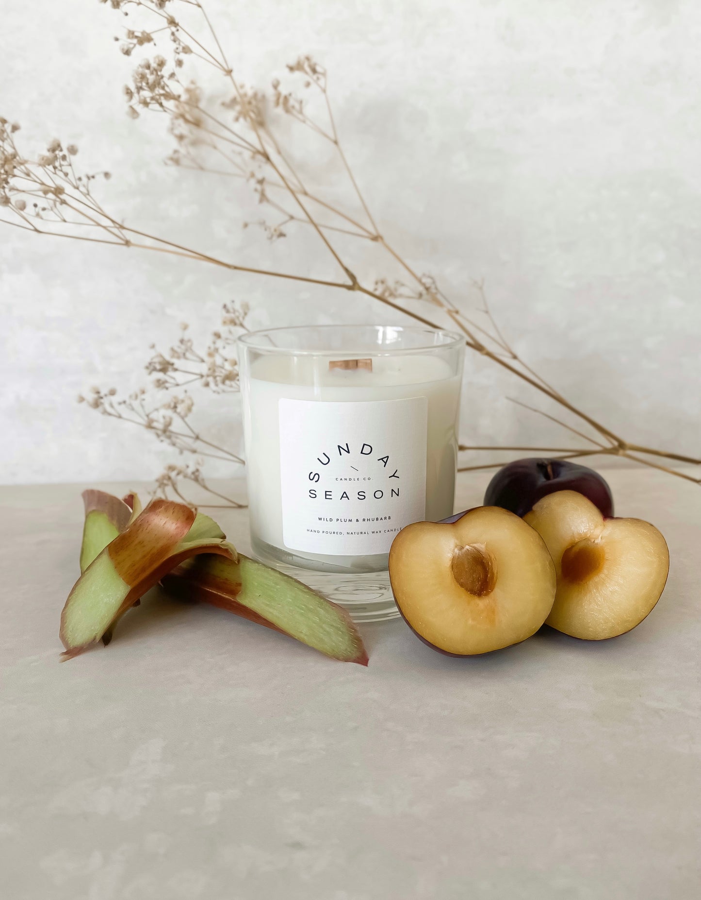 Wild Plum & Rhubarb Candle