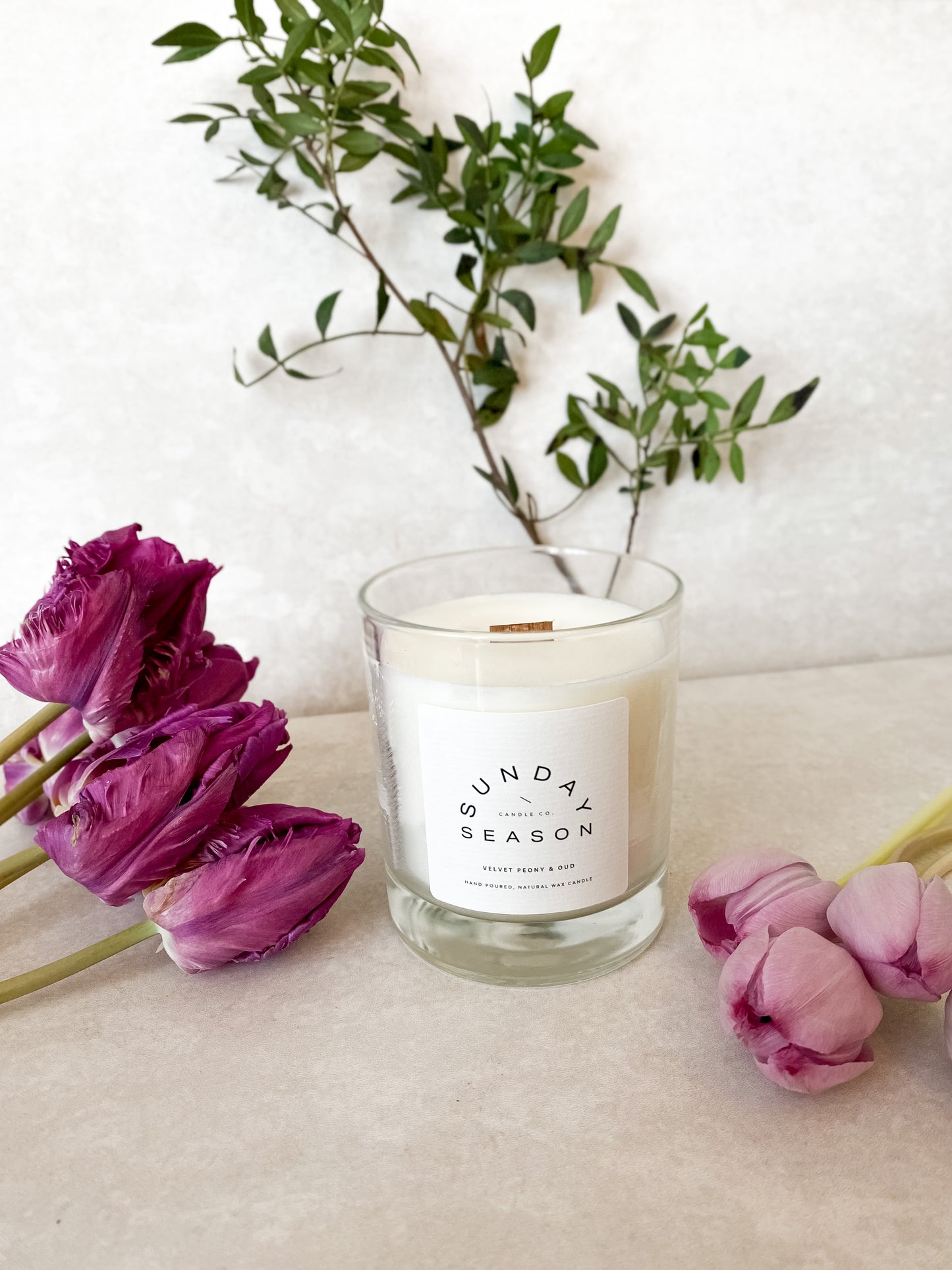 Velvet Peony & Oud Candle