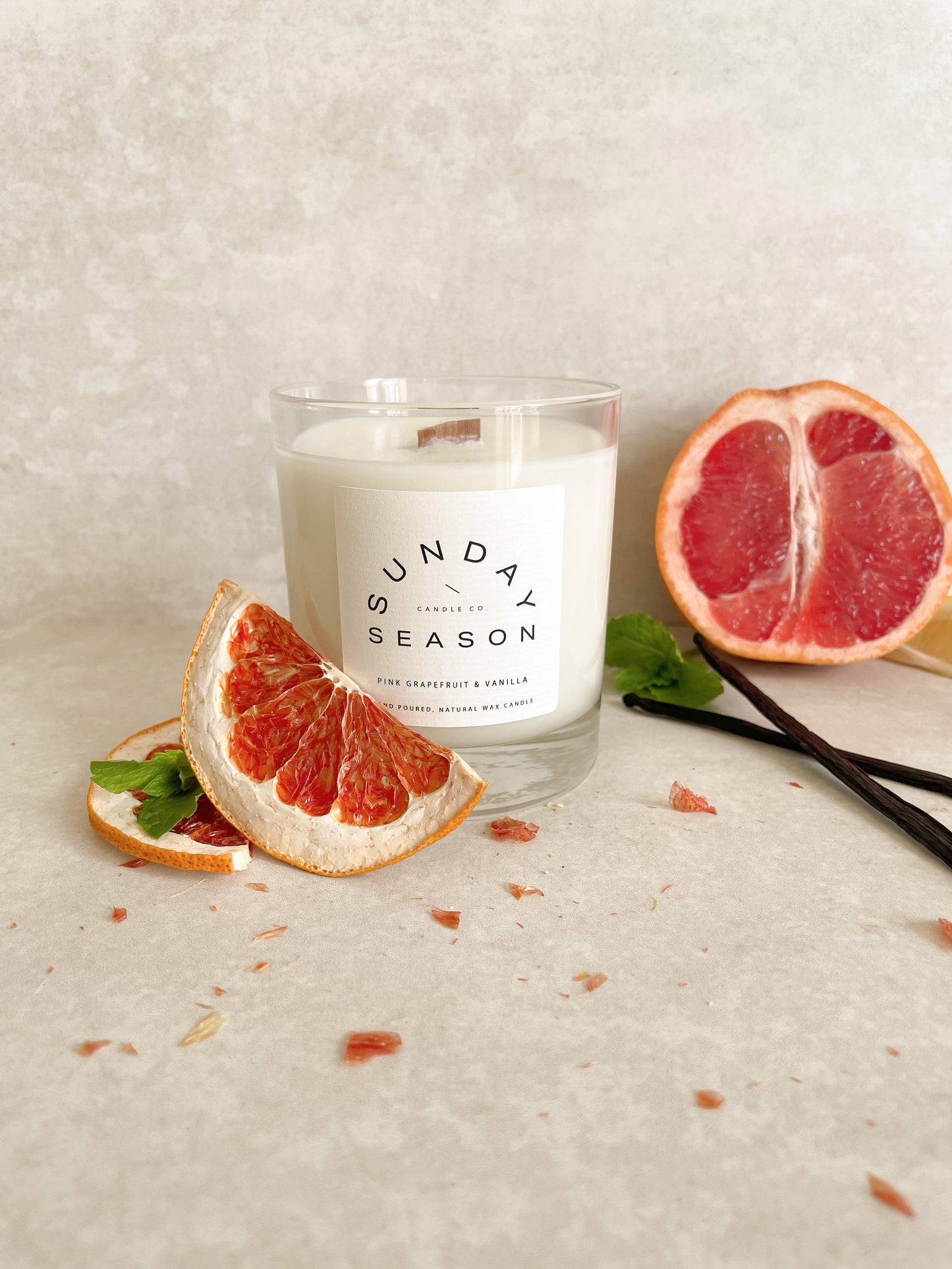 Pink Grapefruit & Vanilla Candle