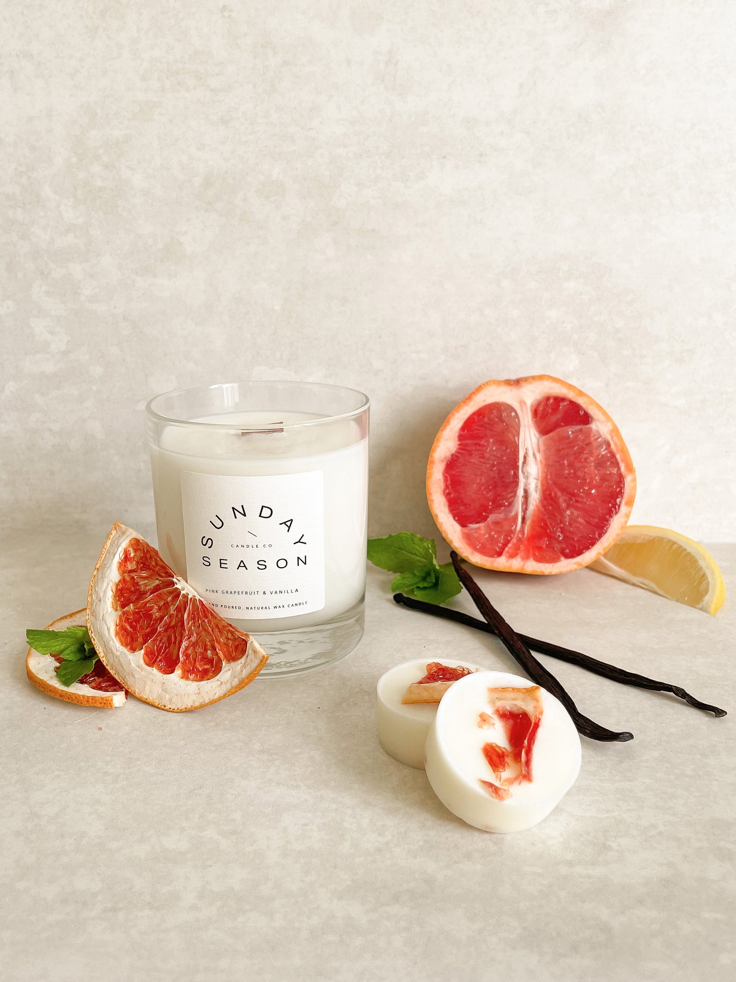 Pink Grapefruit & Vanilla Wax Melts